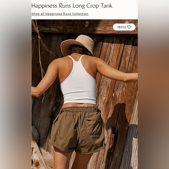 Free People Movement Happiness Runs Long Crop Top White Size Medium Large NWOT - Picture 5 of 9